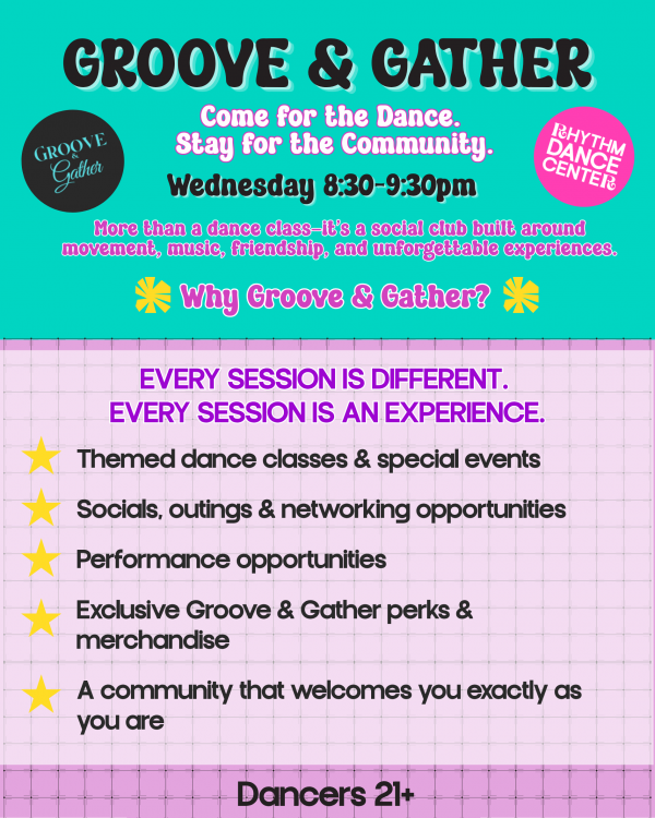 Now it’s time to FIND YOUR GROOVE! Our very first session, FALL INTO GROOVE, begins Wednesday, August 19, and we’d love to have YOU be part of it!